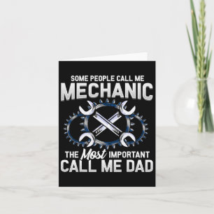Mechanische Vater Mechanik Vathers Day Vaters Gebu Karte