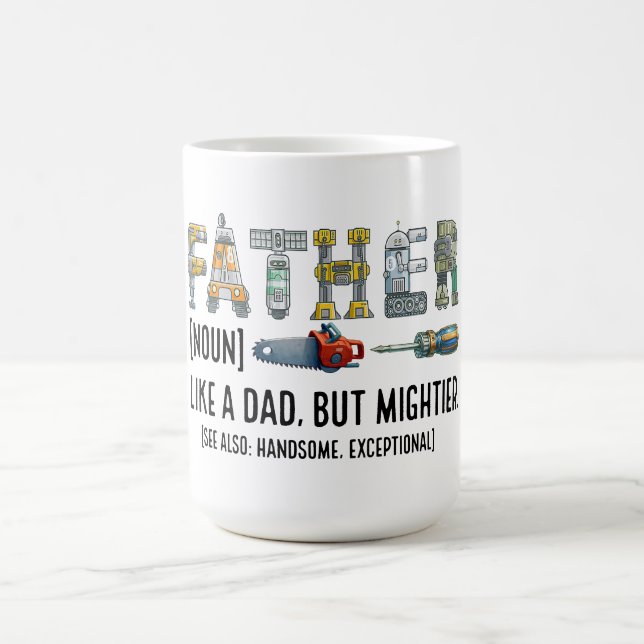 Mechanische Vaterschaft: bis zum Letzten gebaut Kaffeetasse (Mittel)