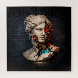 Mechanische Venus: Cyberpunk-Statuen-Kunst