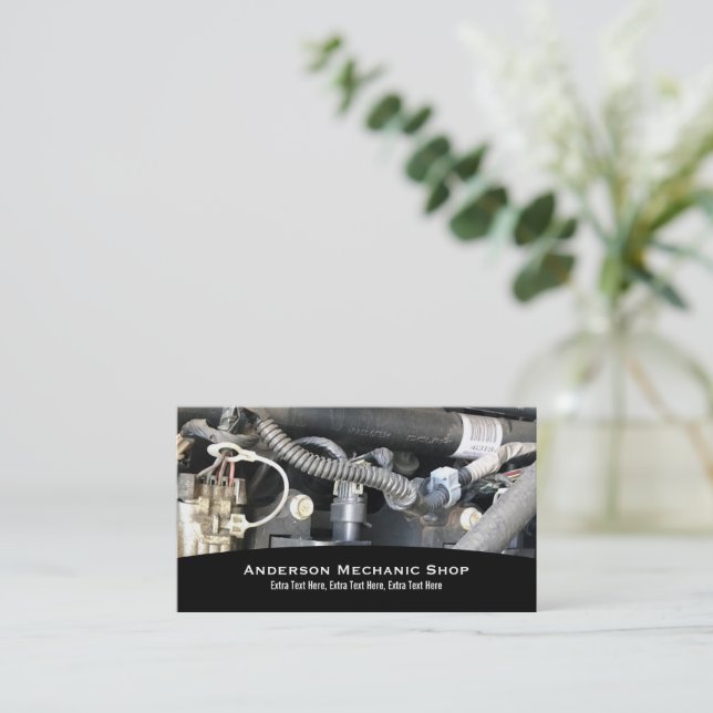 Mechanische Visitenkarte (Stehend Vorderseite)