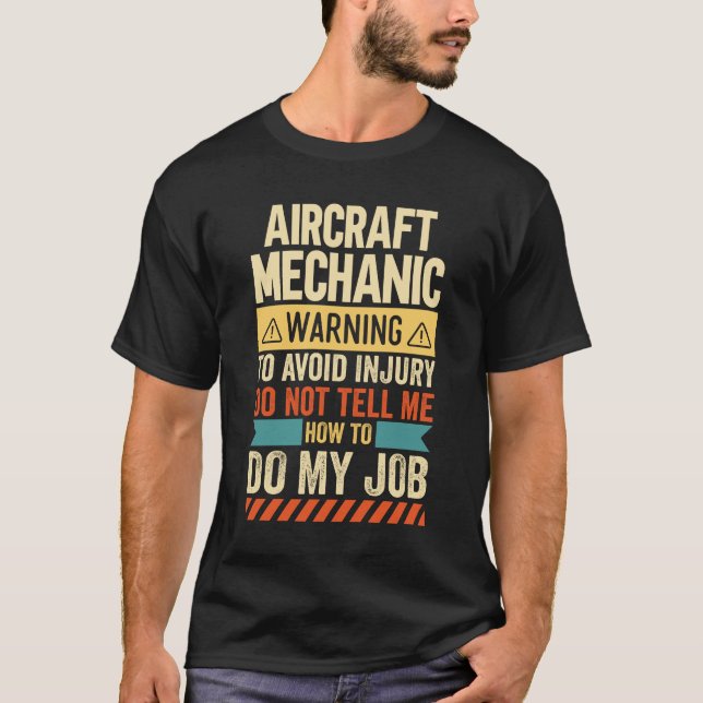 Mechanische Warnung T-Shirt (Vorderseite)