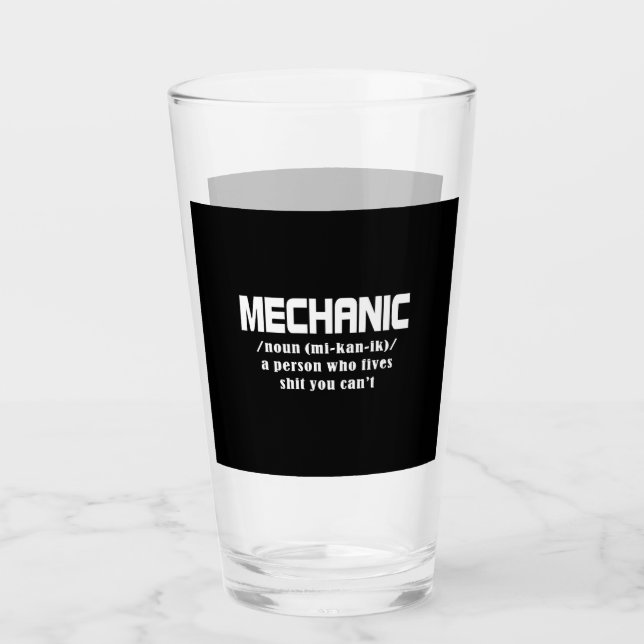 Mechanische Weihnachten Glas (Vorderseite)