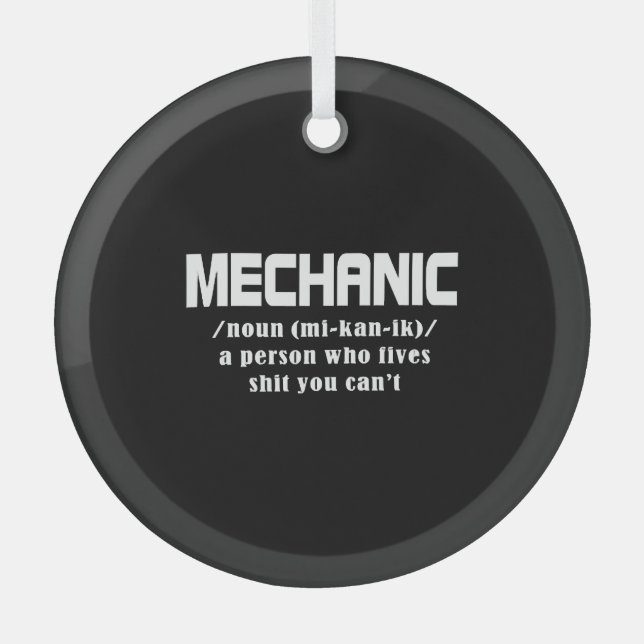 Mechanische Weihnachten Ornament Aus Glas (Vorderseite)