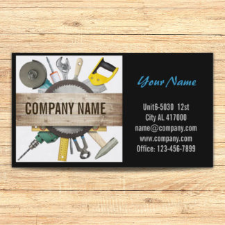 Mechanische Werkzeuge Handyman Carpentry Construct Visitenkarte