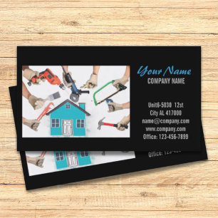 Mechanische Werkzeuge Handyman Carpentry Construct Visitenkarte