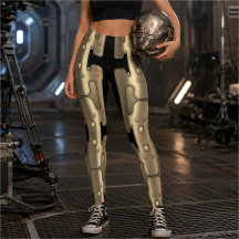 Mechanischer Android Metallic Golden Robot