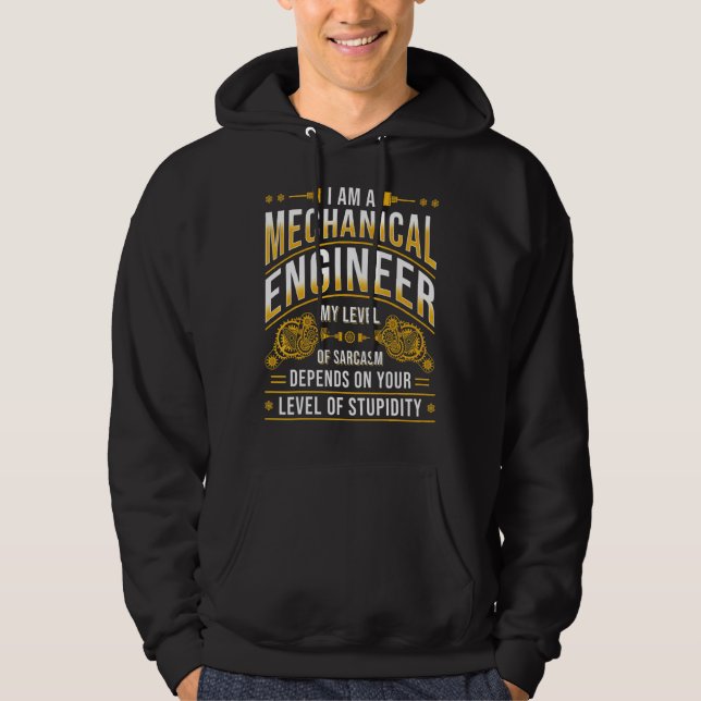 Mechanischer Engineeringstand von Sarcasm Hoodie (Vorderseite)