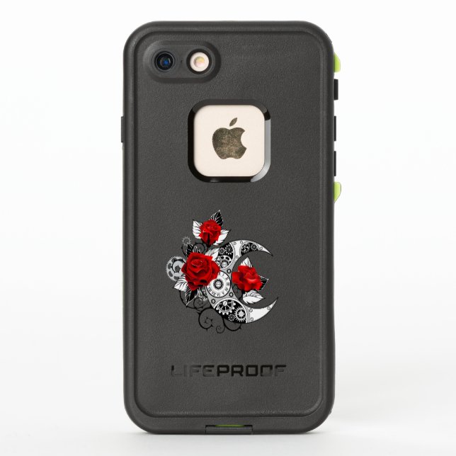 Mechanischer Halbmond mit Rote Rosen (Rückseite)