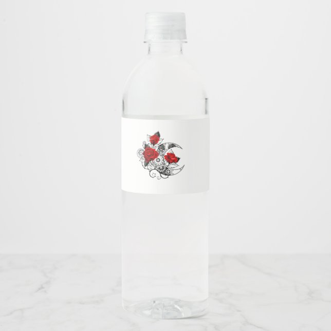 Mechanischer Halbmond mit Rote Rosen (Vorderseite)