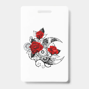 Mechanischer Halbmond mit Rote Rosen Ausweis