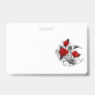 Mechanischer Halbmond mit Rote Rosen Ausweis