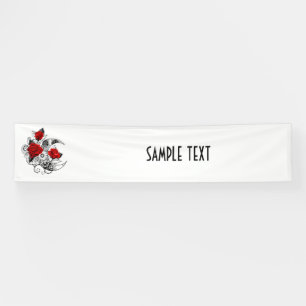 Mechanischer Halbmond mit Rote Rosen Banner
