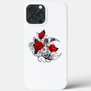 Mechanischer Halbmond mit Rote Rosen Case-Mate iPhone Hülle