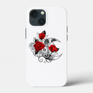 Mechanischer Halbmond mit Rote Rosen Case-Mate iPhone Hülle