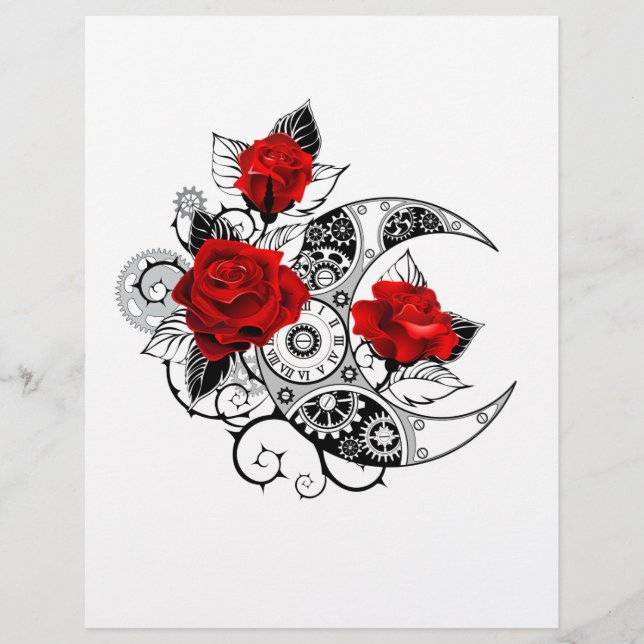 Mechanischer Halbmond mit Rote Rosen Flyer (Vorne)