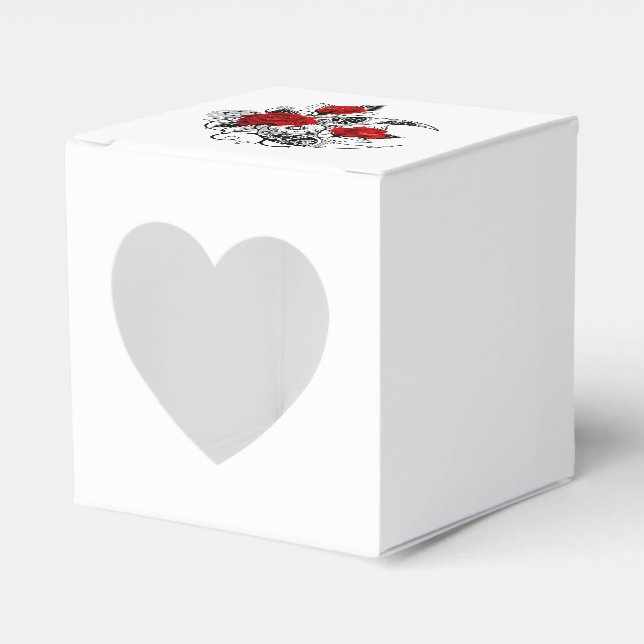 Mechanischer Halbmond mit Rote Rosen Geschenkschachtel (Vorderseite)