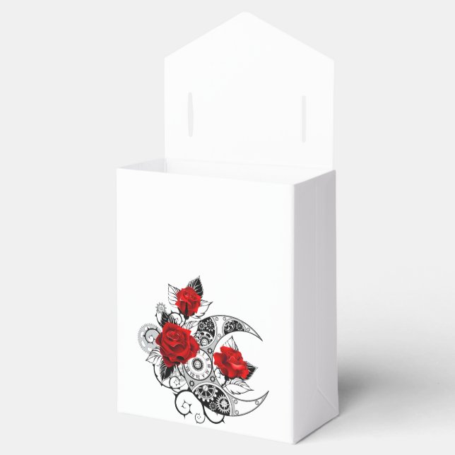 Mechanischer Halbmond mit Rote Rosen Geschenkschachtel (Geöffnet)