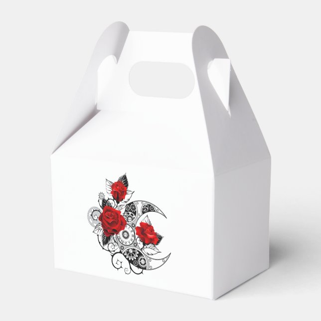 Mechanischer Halbmond mit Rote Rosen Geschenkschachtel (Vorderseite)