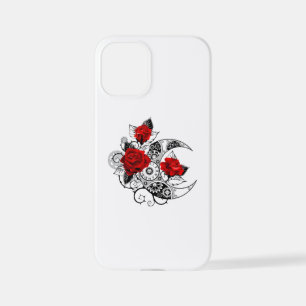 Mechanischer Halbmond mit Rote Rosen iPhone 12 Mini Hülle