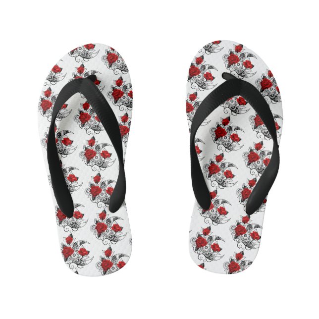 Mechanischer Halbmond mit Rote Rosen Kinderbadesandalen (Fußbett)