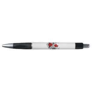 Mechanischer Halbmond mit Rote Rosen Kugelschreiber