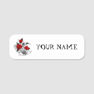Mechanischer Halbmond mit Rote Rosen Namensschild