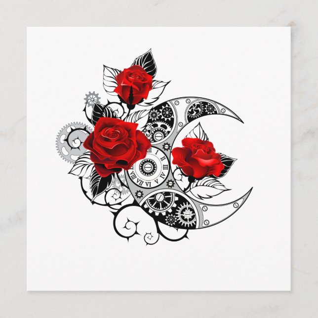 Mechanischer Halbmond mit Rote Rosen Programm (Vorderseite)
