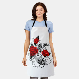 Mechanischer Halbmond mit Rote Rosen Schürze