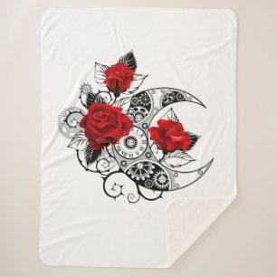 Mechanischer Halbmond mit Rote Rosen Sherpadecke