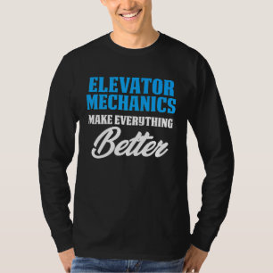 Mechanischer Höhenunterhalt besserer Techniker T-Shirt