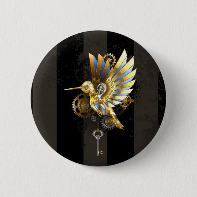 Mechanischer Hummingvogel Button (Vorderseite)