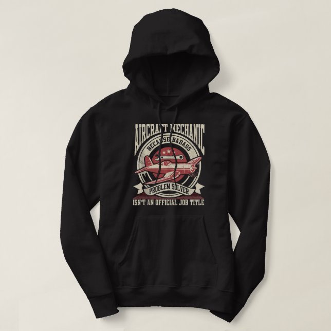 Mechanischer Luftfahrzeugverkehr Hoodie (Design vorne)