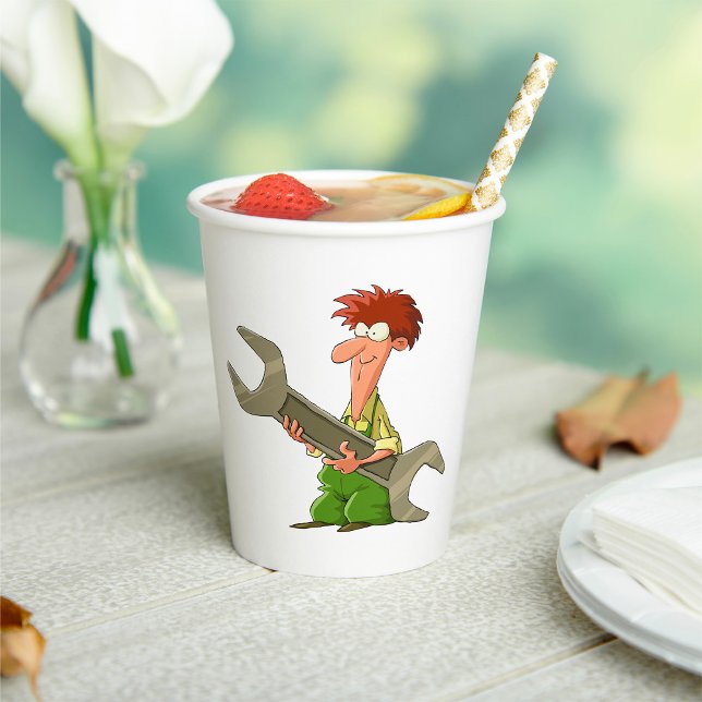 Mechanischer Riesenspanner Pappbecher (Von Creator hochgeladen)