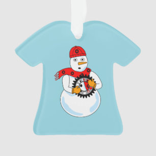 Mechanischer Schneemann Ornament