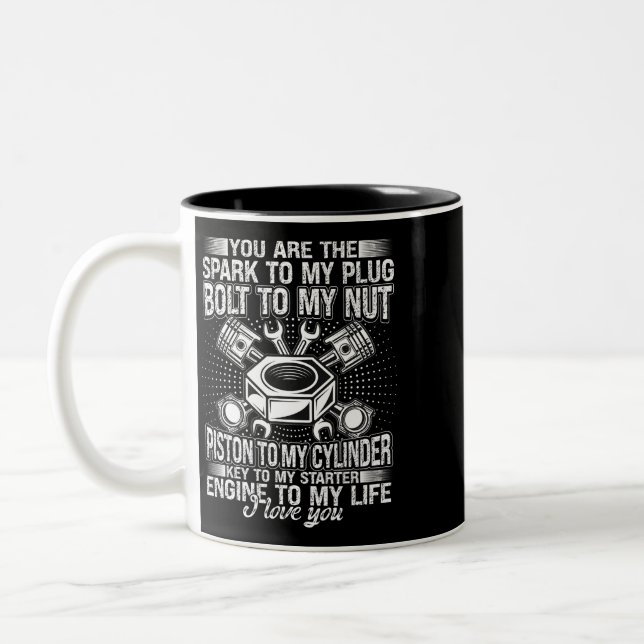 Mechanischer Typ an meine Nut Kolben bis zu meinem Zweifarbige Tasse (Links)