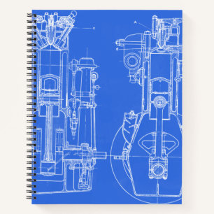 Mechanischer Zeichenplan Ingenieurwesen Ingenieur Notizbuch
