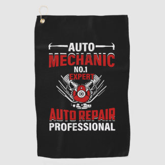 Mechanisches Auto Nr. 1 Sachverständiger Golfhandtuch
