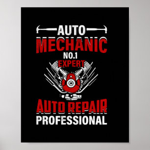 Mechanisches Auto Nr. 1 Sachverständiger Poster