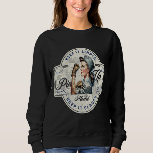 Mechanisches Button Sweatshirt
