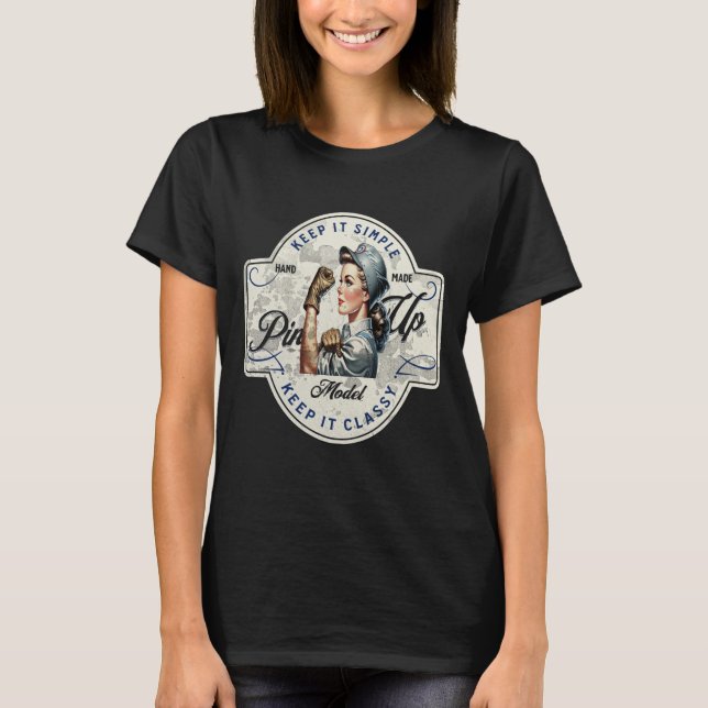 Mechanisches Button T-Shirt (Vorderseite)