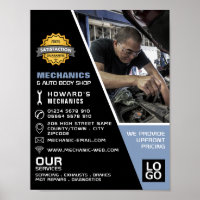 Mechanisches Foto Auto Mechanik und Reparatur Werb