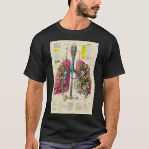 Mechanisches Lungendiagramm — Bio-Industrielle Ana T-Shirt