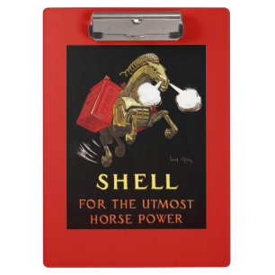 Mechanisches Pferd mit Shell Oil Klemmbrett