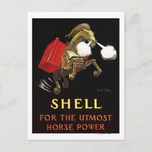 Mechanisches Pferd mit Shell Oil Postkarte