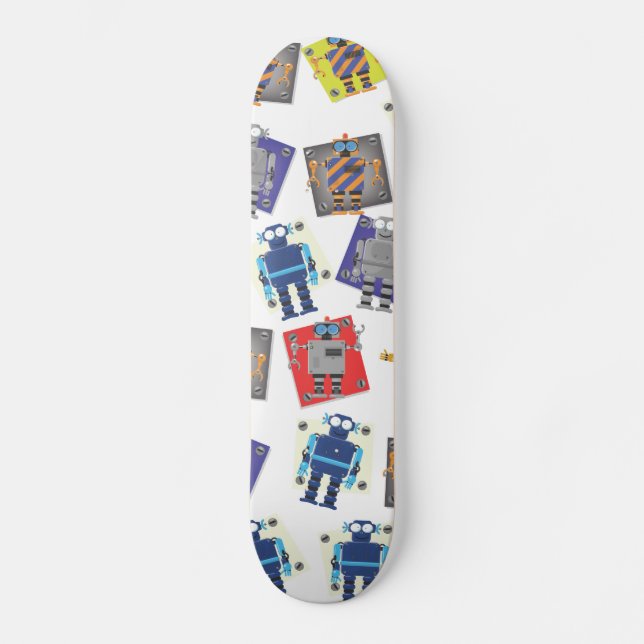 Mechanisches Robotermuster Skateboard (Vorderseite)