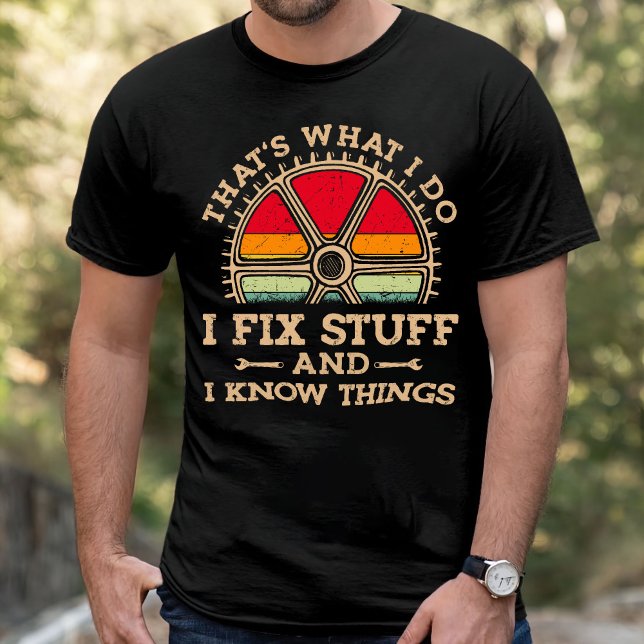 Mechanisches Shirt, ich repariere die Teile T-Shirt (Von Creator hochgeladen)