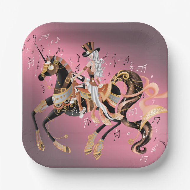 Mechanisches Steamphanspappe Pappteller (Vorderseite)