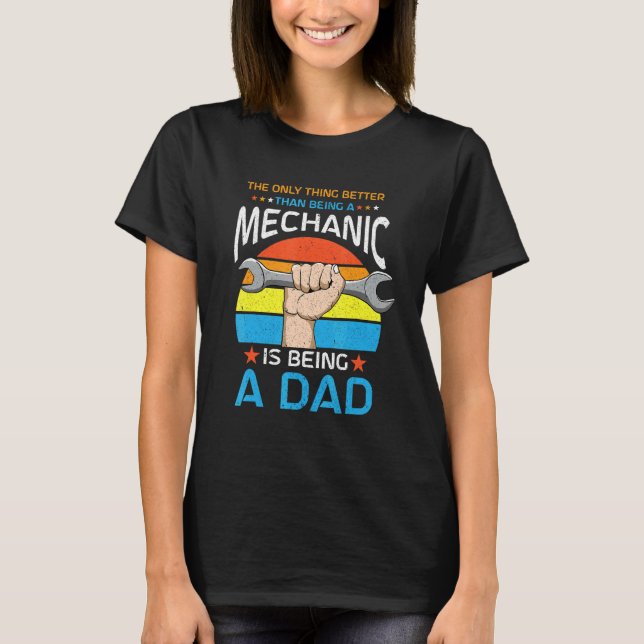 Mechatronics Car Mechanic Car Workshop T-Shirt (Vorderseite)