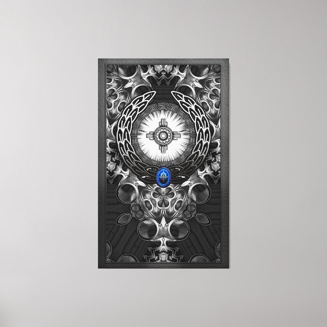 MechTron Eine Abstrakte Kunst Leinwanddruck (Vorderseite)