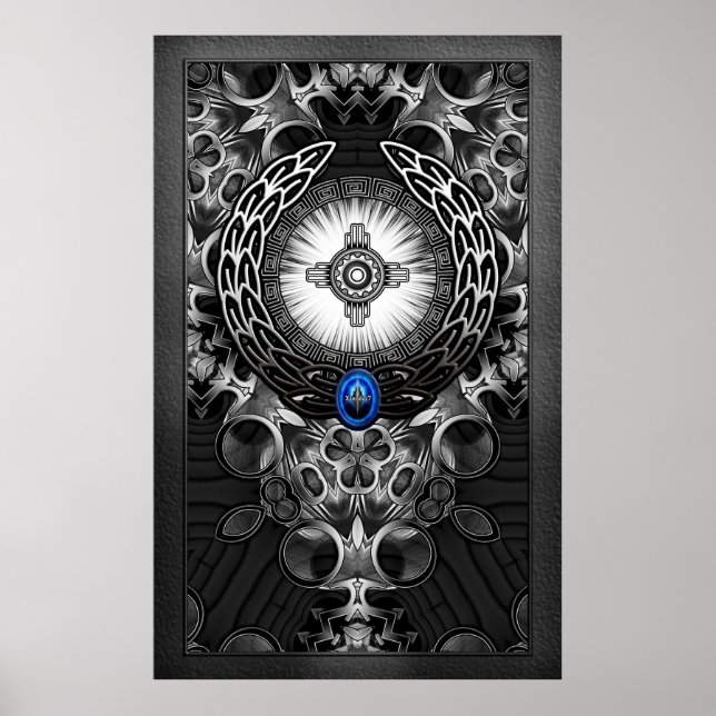 MechTron Eine Abstrakte Kunst Poster (Vorne)